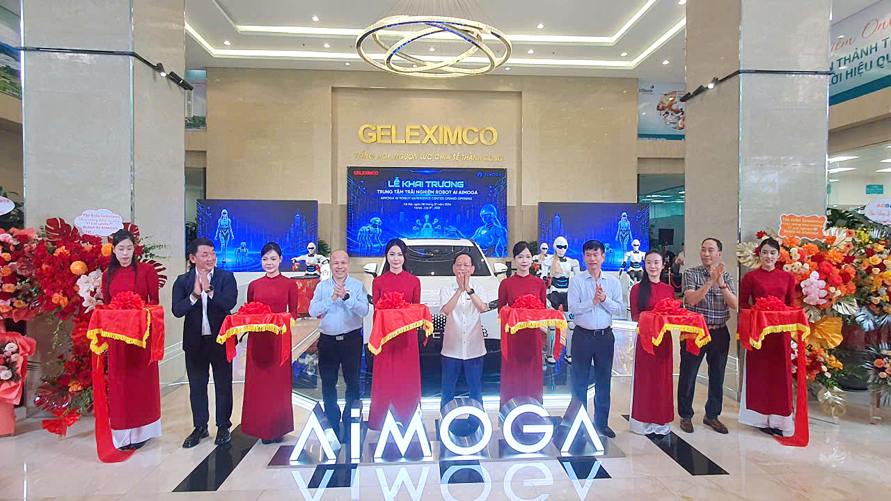 GELEXIMCO khai trương Trung tâm Trải nghiệm Robot AI AIMOGA